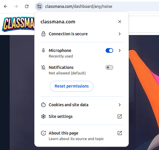 Chrome microfoon machtigingen